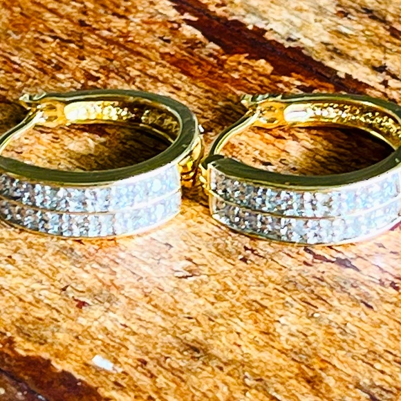 18kt gold overlay sterling silver Ross Simons diamond ware - Picture 4 of 7